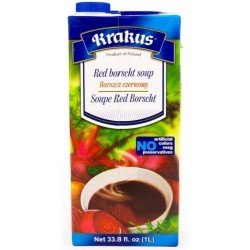 Krakus - red borscht soup, net: 33.8 fl.oz (1 l)