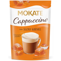 Mokate - Cappuccino, instant coffee, SALTED CARAMEL flavor, net weight: 3.9 oz