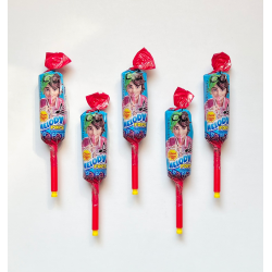 Chupa Chups Melody Pops - strawberry-flavored lollipop, 5 pieces (net weight: 2.65 oz)