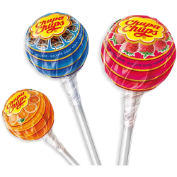 Chupa Chups - assorted flavor lollipops, 10 pieces (net weight: 4.23 oz)