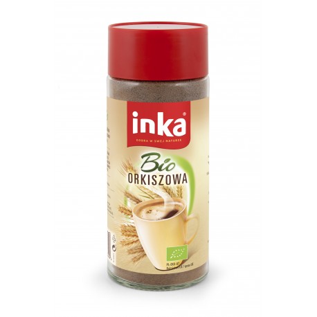 Inka Bio Orkiszowa - instant grain coffee drink with spelt & chicory, net weight: 3.53 oz