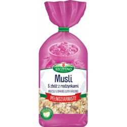 Szczytno Premium - 5 grain muesli with raisins, wholemeal, net weight: 400 g