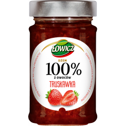 Łowicz - 100% fruit jam, strawberry, net weight: 7.76 oz