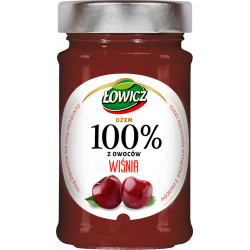 Łowicz - 100% fruit jam, wild cherry, net weight: 7.76 oz