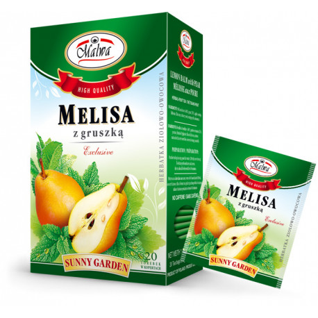 Malwa - Lemon Balm with Pear, net weight: 1.41 oz (20 bags x 0.07 oz)