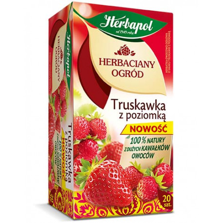 Tea Garden - Strawberry & Wild Strawberry Herbal Fruit Tea (1.76 oz / 20 sachets x 0.09 oz)