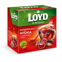 LOYD Warming - Cherry with cocoa and chilli , functional tea, 20 bags x 2 g