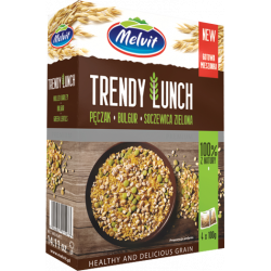 Melvit - TRENDY LUNCH GRAINS MIX - hulled barley, bulgur, green lentils, net weight: 4 x 100 g