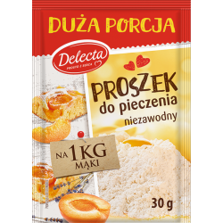 Delecta - baking powder, net weight: 30g