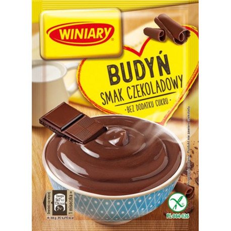 Winiary - sugar-free chocolate pudding, net weight: 38 g