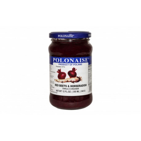 Polonaise - red beets & horseradish, net weight: 340 g