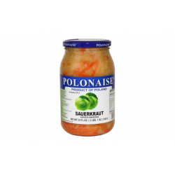 Polonaise - sauerkraut with grated carrot, net weight: 33 oz (936 g)