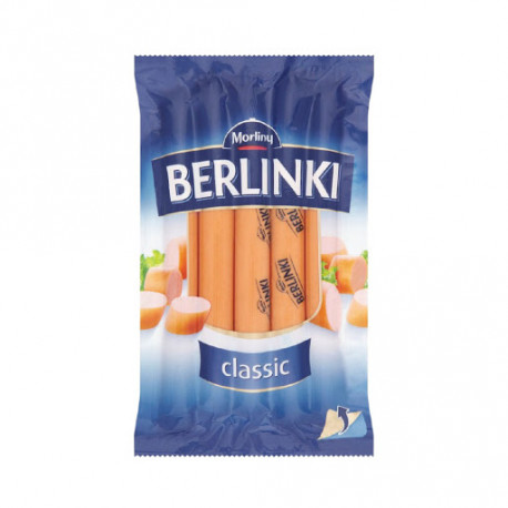 Morliny - BERLINKI classic hot dogs, net weight: 8.8 oz (250 g)