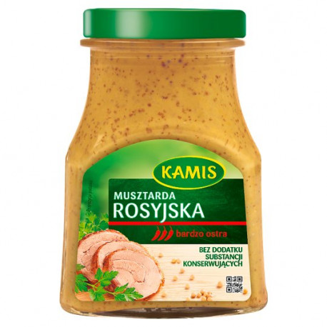 Kamis - russian mustard, net weight: 6.35 oz (180 g)