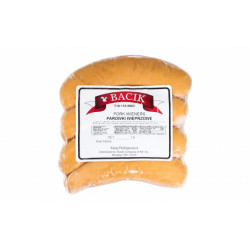 Bacik - pork wieners, net weight: 1 lb