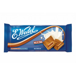 E. Wedel - milk chocolate, net weight: 3.53 oz