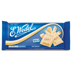 E. Wedel - white chocolate, net weight: 3.53 oz