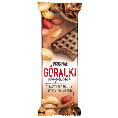 Góralki - wafer sandwich with peanut flavor filling, net weight: 1.76 oz