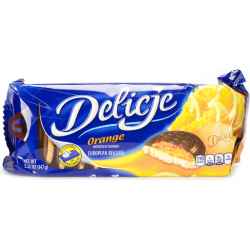 E. Wedel Delicje - biscuit with orange jelly, net weight: 5.18 oz