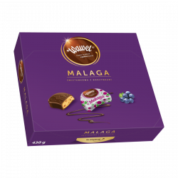 Wawel - Malaga milk chocolate with raisins and cream filling, net weight: 15.17 oz