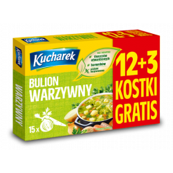 Kucharek - vegetable bouillon cubes, 15x, net weight: 5.29 oz