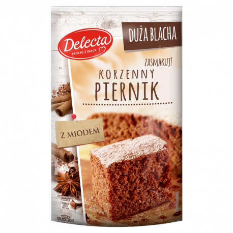 Delecta - big pan gingerbread cake mix, net weight: 1 lb 8 oz