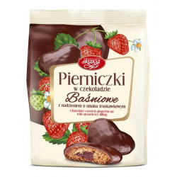 Skawa - chocolate covered gingerbread with strawberry filling, net weight: 5.29 oz