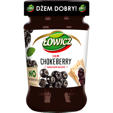 Łowicz - chokeberry low-sugar jam, net weight: 9.9 oz