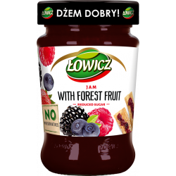 Łowicz - forest fruit jam, reduced sugar, net weight: 9.9 oz