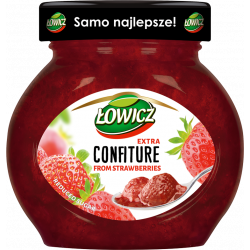 Łowicz - confiture from strawberries, reduced sugar, net weight: 8.5 oz