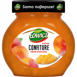 Łowicz - confiture from peaches, reduced sugar, net weight: 8.5 oz