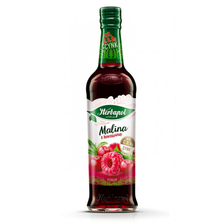 Herbapol - raspberry with cranberry syrup, net content volume: 14.2 fl oz