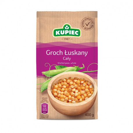 Kupiec - shelled peas, whole, net weight: 14.11 oz