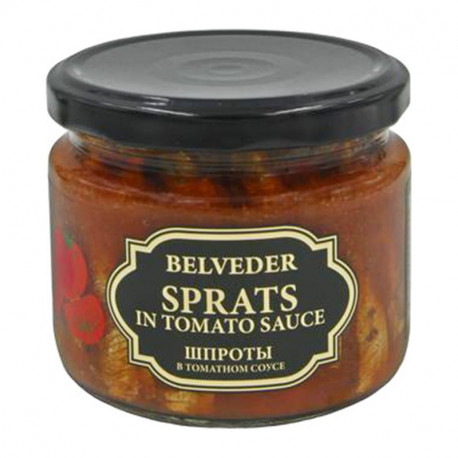 Belveder - sprats in tomato sauce, net weight: 9.9 0z