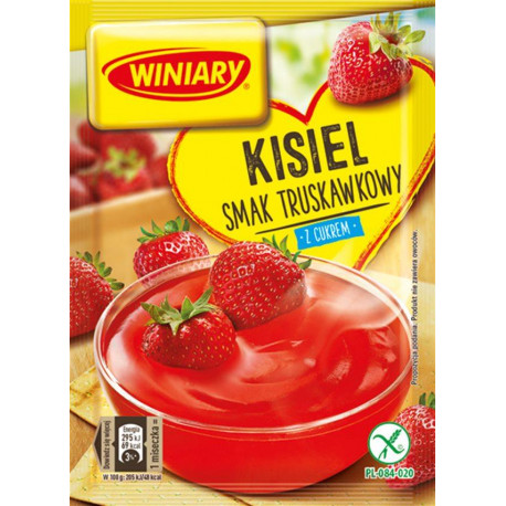 Winiary - strawberry with sugar soft jelly, net weight: 2.72 oz