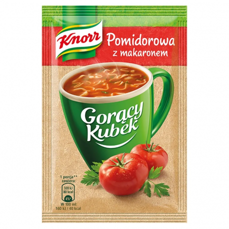 Knorr - instant tomato soup with noodles, net weight: 0.67 oz