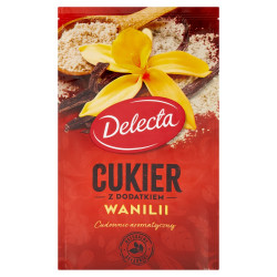 Delecta - sugar with vanilla, net weight: 0.42 oz