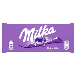 Milka Alpine Milk - milk chocolate, net weight: 3.53 oz