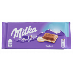 Milka Yoghurt - milk chocolate with yoghurt filling, net weight: 3.53 oz