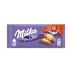 Milka Lu - milk chocolate with biscuits, net weight: 3.53 oz