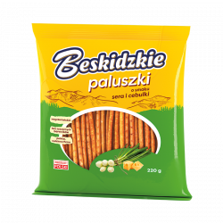 Beskidzkie - sticks with cheese and onion flavor, net weight: 7.76 oz