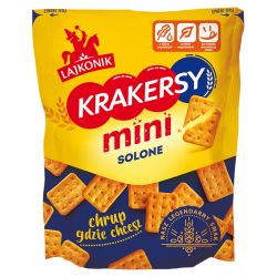 Lajkonik Krakersy MINI - salted mini crackers, net weight: 3.53 oz