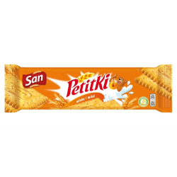 Petitki biscuits - milk and honey, net weight: 5.8 oz