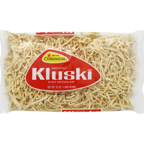 Columbia Kluski - enriched egg noodles, net weight: 12 oz