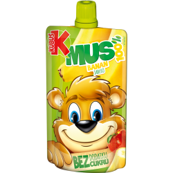 Kubuś 100% Mousse Banana, Apple, net weight: 3, 53 oz