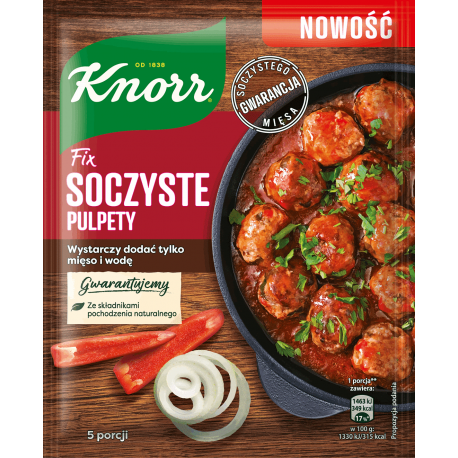 Knorr - juicy Polish meatballs fix, net weight: 2.47 oz