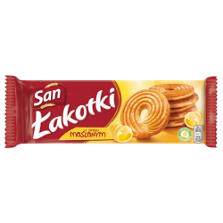 San Łakotki Maślane - crunchy butter-flavored biscuits, net weight: 5,93 oz