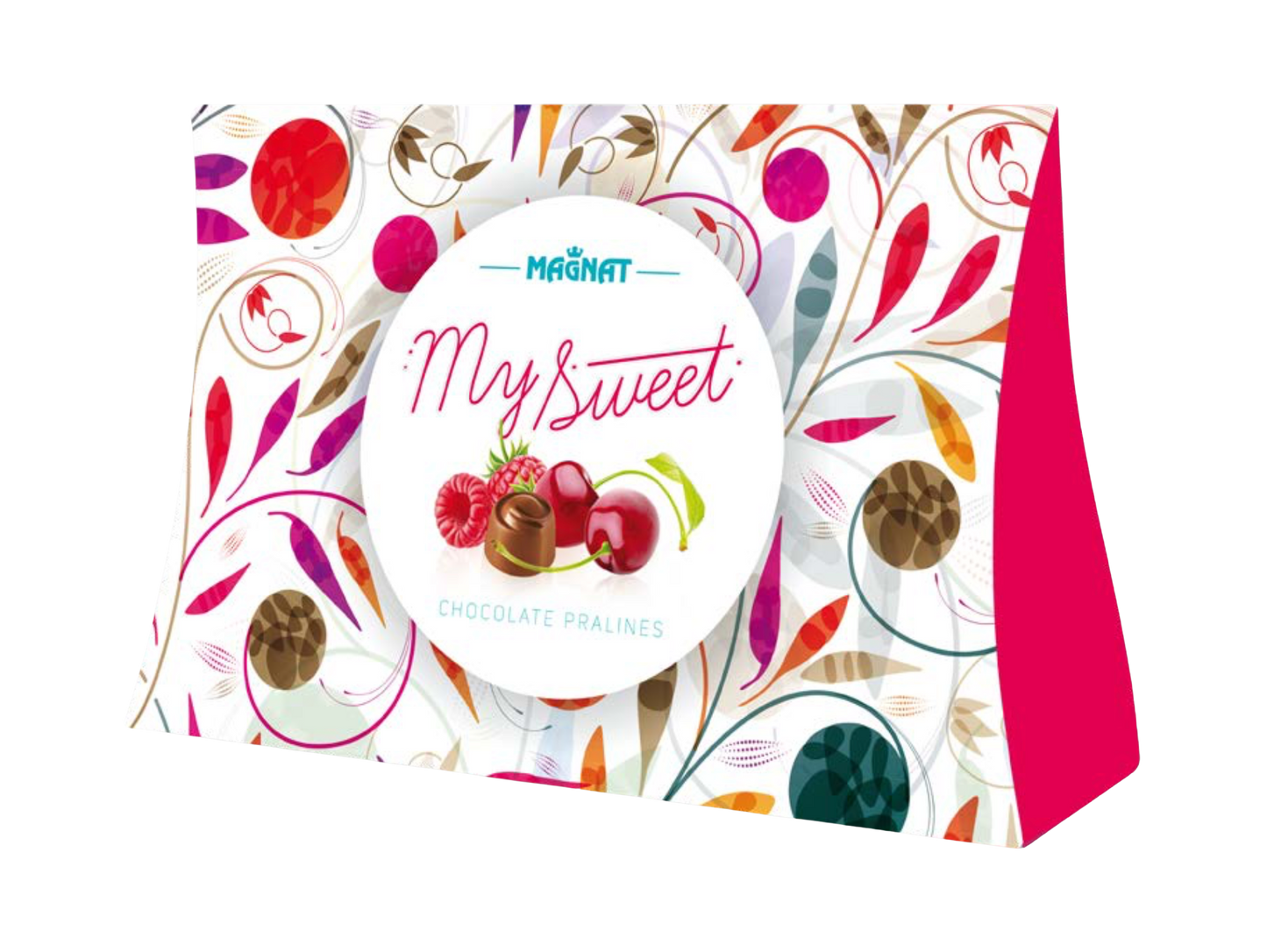 MAGNAT My Sweet – Milk Chocolate Pralines Assortment (Cherry & Raspberry), Net Wt: 6.52 oz (185 g)