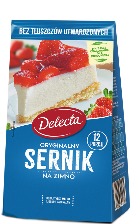 Delecta - no bake original cheesecake mix, net weight: 5.43 oz
