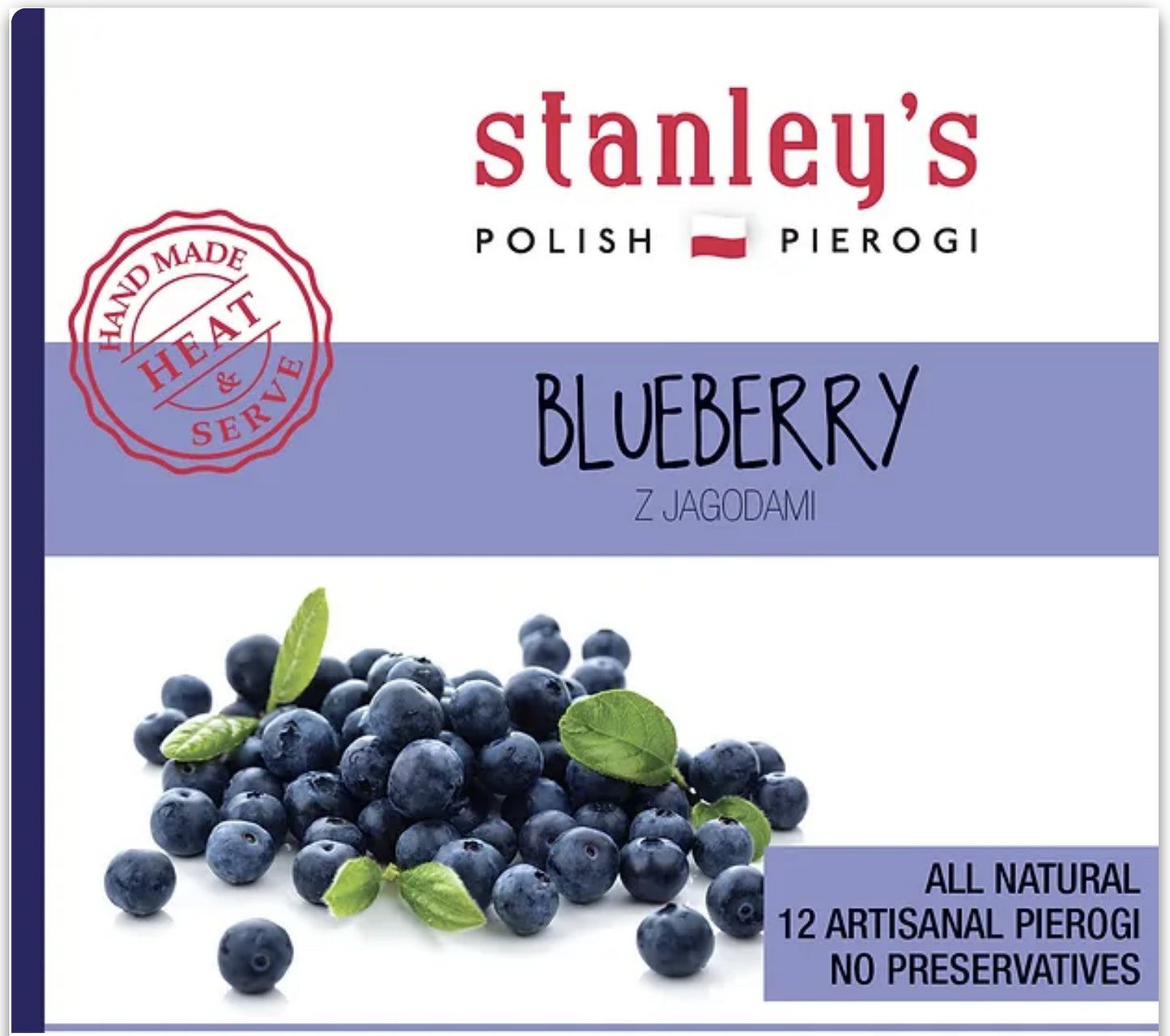 Stanley's Pierogi - blueberry, net weight: 12.0 oz (2 pcs)